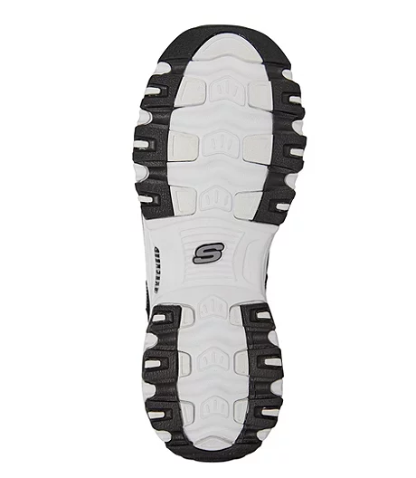 Skechers Women's D'Lites Biggest Fan Sneakers - Black/White 3 Skechers Women's D'Lites Biggest Fan Sneakers - Black/White