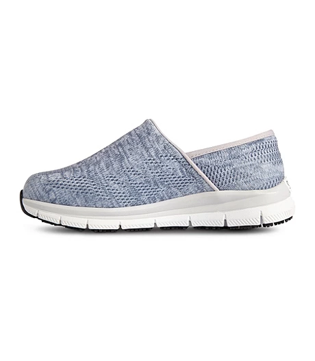 Women's Comfort Flex" NST Healthcare Pro Slip Resistant Slip On Shoes - Grey/White 6 Women's Comfort Flex" NST Healthcare Pro Slip Resistant Slip On Shoes - Grey/White - Image 4
