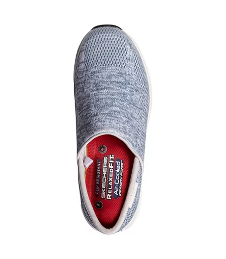Women's Comfort Flex" NST Healthcare Pro Slip Resistant Slip On Shoes - Grey/White 5 Women's Comfort Flex" NST Healthcare Pro Slip Resistant Slip On Shoes - Grey/White - Image 3