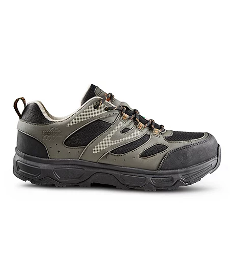 Men's Steel Toe Steel Plate Low-Cut Safety Hiking Shoe - Black/Grey 6 Men's Steel Toe Steel Plate Low-Cut Safety Hiking Shoe - Black/Grey - Image 4