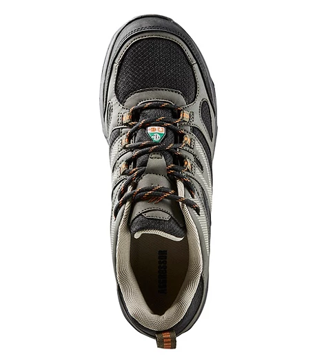 Men's Steel Toe Steel Plate Low-Cut Safety Hiking Shoe - Black/Grey 5 Men's Steel Toe Steel Plate Low-Cut Safety Hiking Shoe - Black/Grey - Image 3