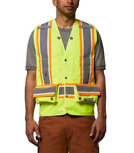 Men's VizLite DT Class 2 300D Surveyor's Vest 3 Men's VizLite DT Class 2 300D Surveyor's Vest