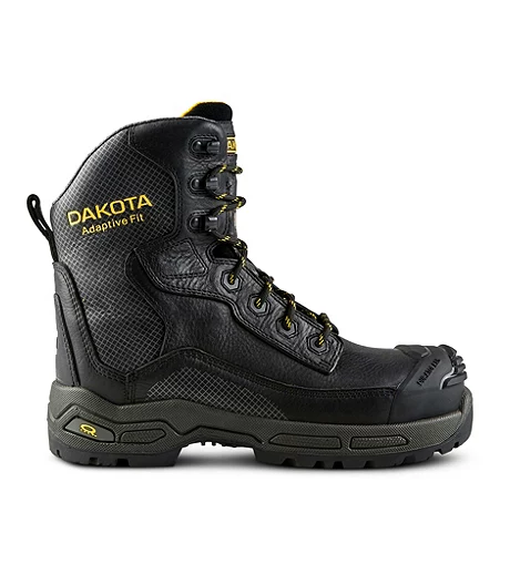 Men's Adaptive Fit 8 In Composite Toe Composite Plate Work Boots 3 Men's Adaptive Fit 8 In Composite Toe Composite Plate Work Boots