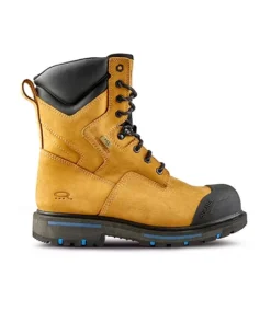 Men's 8522 8 Inch Steel Toe Steel Plate Quad Comfort Work Boots - Wheat