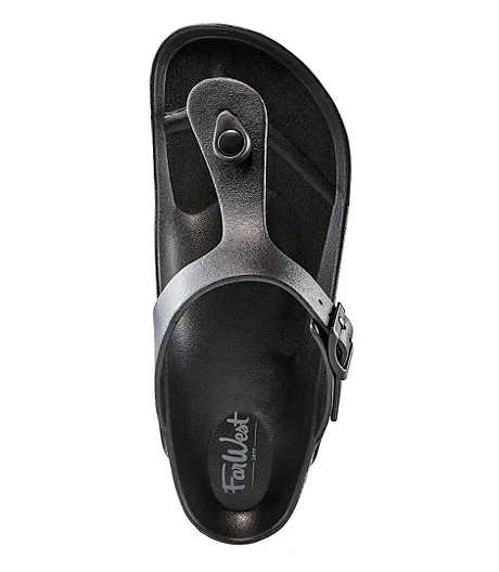 Women's Mara Flip-Flop Sandals - Black 3 Women's Mara Flip-Flop Sandals - Black