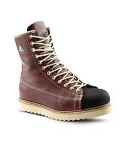 Men's 8 Inch Ironworker Unlined Steel Toe Steel Plate Work Boots - Copper