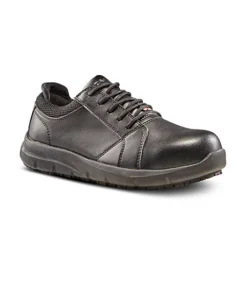 Women's Steel Toe Steel Plate Anti Slip Oxford Safety Shoes - Black