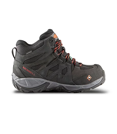 Women's Siren Aluminum Toe Composite Plate Waterproof Hiker Work Boots - Black 6 Women's Siren Aluminum Toe Composite Plate Waterproof Hiker Work Boots - Black - Image 4