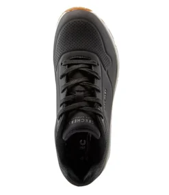 Skechers Women's Uno Stand On Air Lace Up Shock Absorbing Shoes - Black -Clothing Store 301524 73690 BLK PROD 3 BLACK