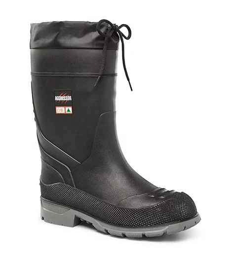 Men's Steel Toe Steel Plate Waterproof Insulated Rubber Boots 3 Men's Steel Toe Steel Plate Waterproof Insulated Rubber Boots