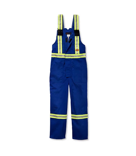 Men's Flame Resistant Striped Bib Overall 4 Men's Flame Resistant Striped Bib Overall - Image 2