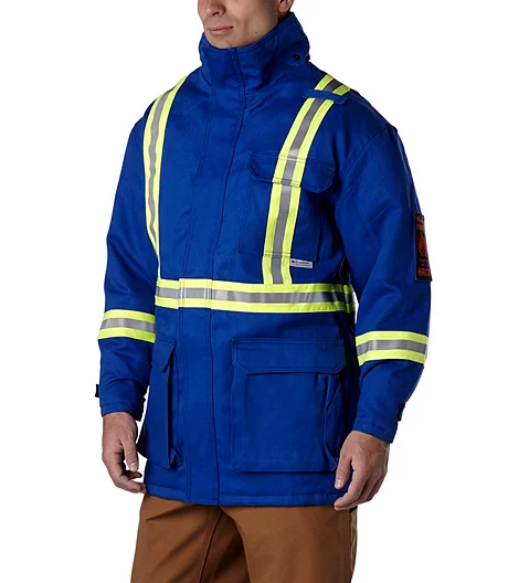 Men's FR Striped Insulated Parka Jacket 4 Men's FR Striped Insulated Parka Jacket - Image 2