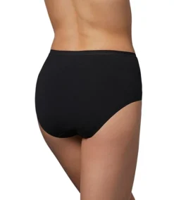 Women's 2 Pack Perfect Fit Cotton Stretch Modern Underwear Briefs -Clothing Store 308153 6DUCDHAS DH305L PROD 3 BLACK