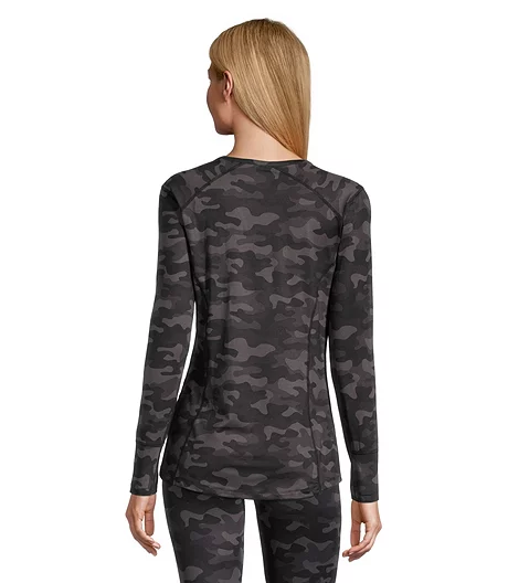 Women's Microfibre Thermal Crew Neck Top 3 Women's Microfibre Thermal Crew Neck Top