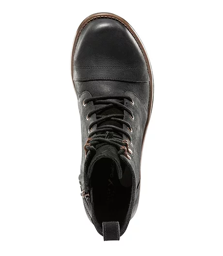 Women's Ada Quad Comfort Lace-up Combat Boots - Black 4 Women's Ada Quad Comfort Lace-up Combat Boots - Black - Image 2