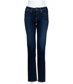 Women's Avery Curvy Fit High Rise Straight Leg Jeans - Dark Indigo