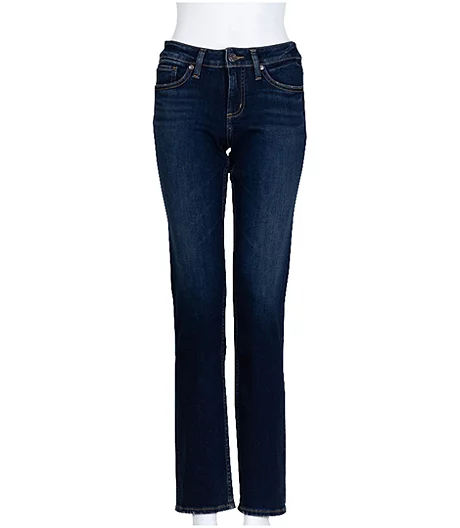 Women's Avery Curvy Fit High Rise Straight Leg Jeans - Dark Indigo 3 Women's Avery Curvy Fit High Rise Straight Leg Jeans - Dark Indigo