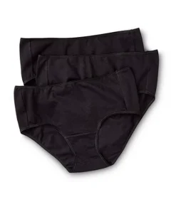 Women's 3-Pack Cotton Stretch Briefs 7 Women's 3-Pack Cotton Stretch Briefs -Clothing Store 323501 6DUCDHAS DH305 PROD 3 3PKBLK