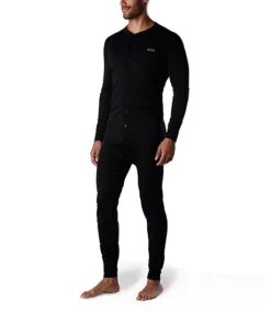 Men's T-MAX Thermal Base Layer One Piece Combo - Black