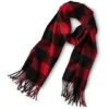Men's Heritage Buffalo Check Scarf -Clothing Store 324739 6CTFWRF20 0066 PROD 1 BLKRED