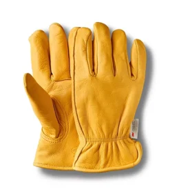 Men's Deerskin Thinsulate Insulated Driver Gloves - Gold