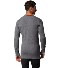 Men's Heavy Rib Wool Henley Top