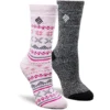 Columbia Women's Mid Weight Thermal Fair Isle Crew Socks