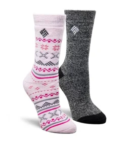 Columbia Women's Mid Weight Thermal Fair Isle Crew Socks