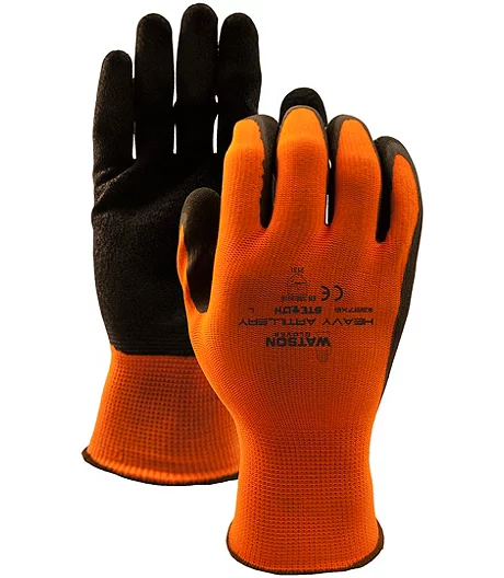 Men's Hi-Vis Polyester Gloves With Crinkle Latex Palm 6 Pack - ONLINE ONLY 3 Men's Hi-Vis Polyester Gloves With Crinkle Latex Palm 6 Pack - ONLINE ONLY