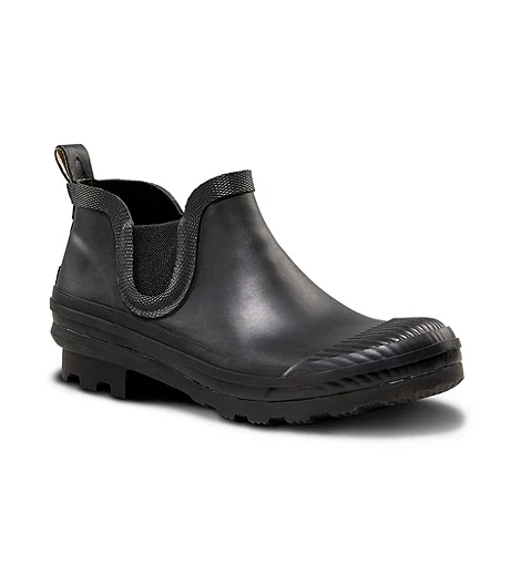 Women's Splash Waterproof Slip On Rain Boots - Black 3 Women's Splash Waterproof Slip On Rain Boots - Black