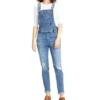 Women's Distressed Slim Leg Overalls - Medium Indigo -Clothing Store 333594 L27185SSX297 PROD 1 MEDIND