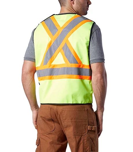 Men's CSA Approved Hi-Viz, 5-Point Tear Away Traffic Vest 3 Men's CSA Approved Hi-Viz, 5-Point Tear Away Traffic Vest