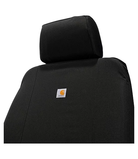 Carhartt Universal Water Repellent Cordura Fabric Low Back Car Seat Cover - Black 4 Carhartt Universal Water Repellent Cordura Fabric Low Back Car Seat Cover - Black - Image 2