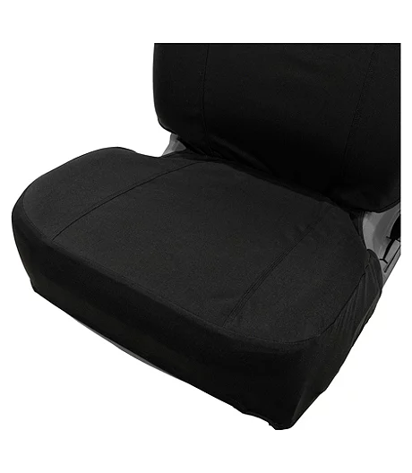 Carhartt Universal Water Repellent Cordura Fabric Low Back Car Seat Cover - Black 6 Carhartt Universal Water Repellent Cordura Fabric Low Back Car Seat Cover - Black - Image 4