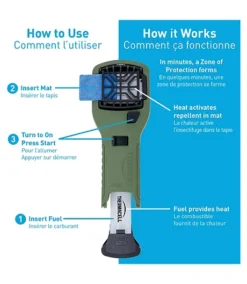 Thermacell Portable Mosquito Repeller -Clothing Store 342501 MR300GCA PROD 3 OLIVE