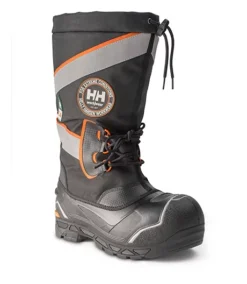 Men's Composite Toe Composite Plate IceFX Waterproof Winter Felt Pack Boots - Black/Orange