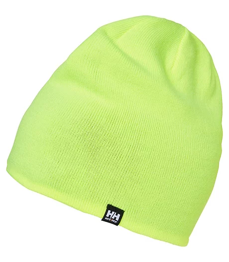 Men's Acrylic Manchester Beanie Water Repellent Reversible Work Toque - Yellow Black 4 Men's Acrylic Manchester Beanie Water Repellent Reversible Work Toque - Yellow Black - Image 2