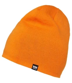 Men's Acrylic Manchester Beanie Water Repellent Reversible Work Toque - Orange Black