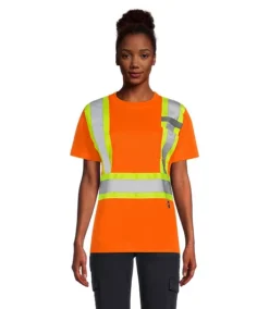 Pioneer Women's Hi Viz Orange Safety T-Shirt