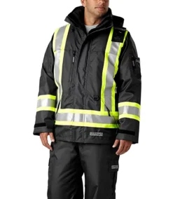 Men's Hi-Visibility T-MAX Waterproof Hyper-Dri 3 Lined 7-in-1 Jacket