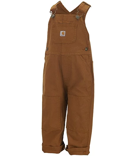 Baby 0-24 Months Canvas Bib Onesie Overalls - Carhartt Brown 3 Baby 0-24 Months Canvas Bib Onesie Overalls - Carhartt Brown