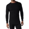 Men's Thermal Stretch Freshtech Long Sleeve Waffle Top - Black -Clothing Store 35267 4960MWR PROD 1 BLACK