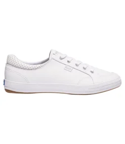 Keds Women's Center II Leather Shoe- ONLINE ONLY -Clothing Store 352770 WH64720 PROD 2 WHITE