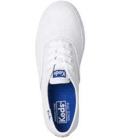 Keds Girl's Preschool Original Champion CVO Leather Sneaker Shoes White - ONLINE ONLY -Clothing Store 353061 KY30060 PROD 2 WHITE