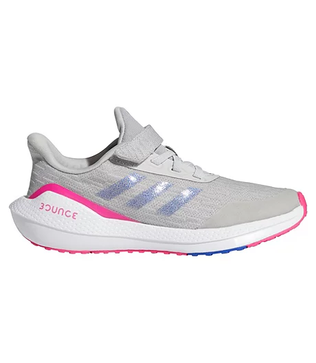 ADIDAS Girls' Preschool Preschool EQ 21 Running Shoes - Grey Pink 4 ADIDAS Girls' Preschool Preschool EQ 21 Running Shoes - Grey Pink - Image 2