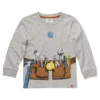 Carhartt Toddler Boys' 2-4 Years Knit Crew Neck Long Sleeve Toolbelt T Shirt - Grey Heather -Clothing Store 354660 CA8497 H01 PROD 1 GREYHE
