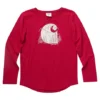 Carhartt Girls' 7-16 Years Snowy Mountain Crew Neck Knit Long Sleeve T Shirt -Red 1 Carhartt Girls' 7-16 Years Snowy Mountain Crew Neck Knit Long Sleeve T Shirt -Red -Clothing Store 354702 CA9833 R88 PROD 1 CERISE