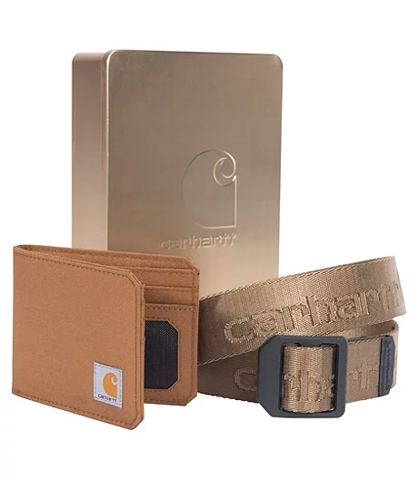 Carhartt Men's Heavy Duty Belt And Nylon Wallet Gift Set - Brown 5 Carhartt Men's Heavy Duty Belt And Nylon Wallet Gift Set - Brown - Image 3