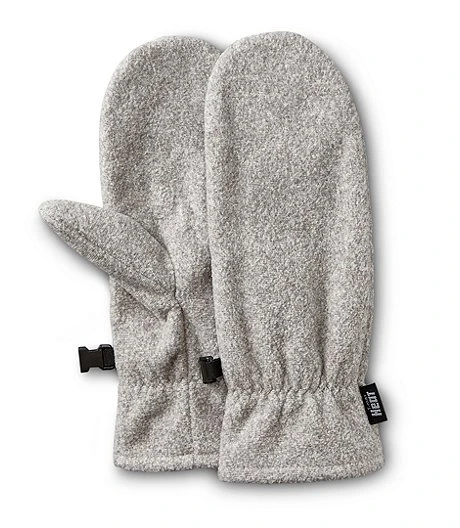 Women's Soft Fleece T-Max Heat Mittens - Grey 3 Women's Soft Fleece T-Max Heat Mittens - Grey