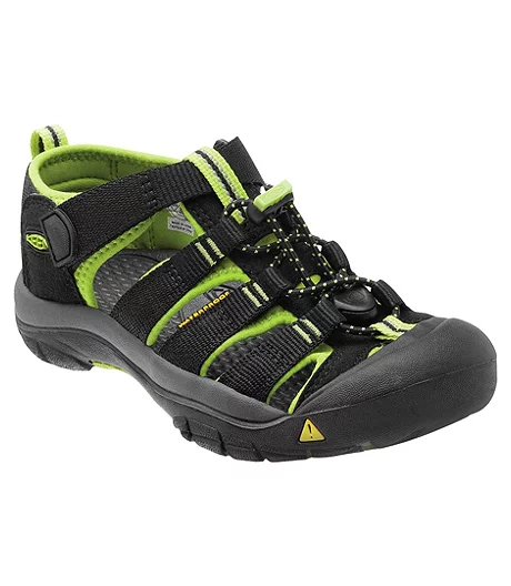 Keen Boys' Preschool Newport H2 Quick Dry Hiking Sandals - Black Green - ONLINE ONLY 4 Keen Boys' Preschool Newport H2 Quick Dry Hiking Sandals - Black Green - ONLINE ONLY - Image 2